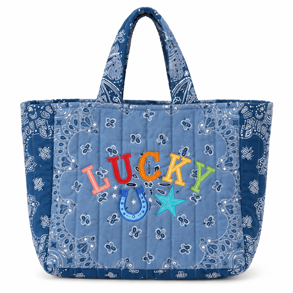 Blue Bandana Bag