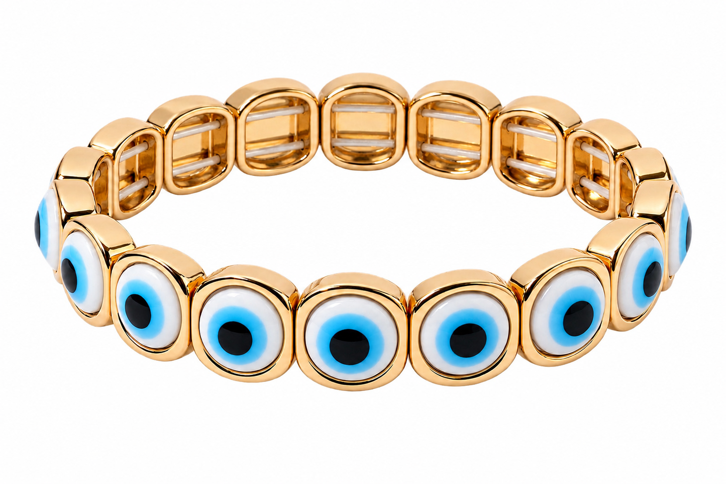 Evil Eye Bracelet White
