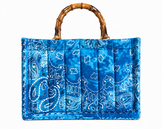 Blue Bandana tote bag