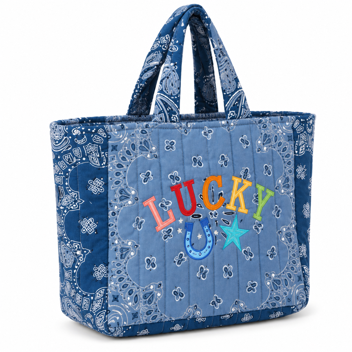 Blue Bandana Bag