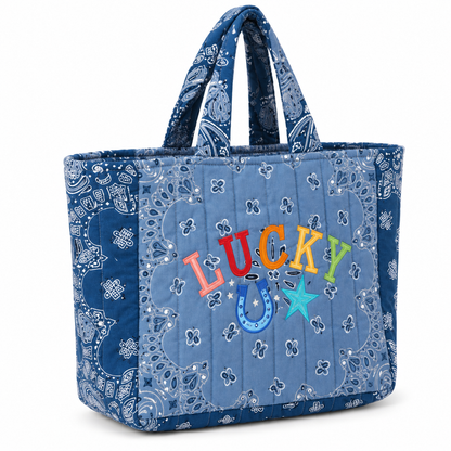 Blue Bandana Bag