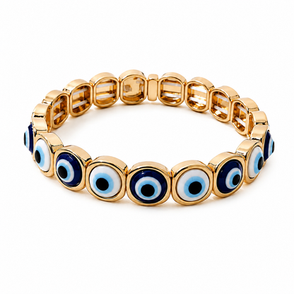 Evil Eye Bracelet Navy & White