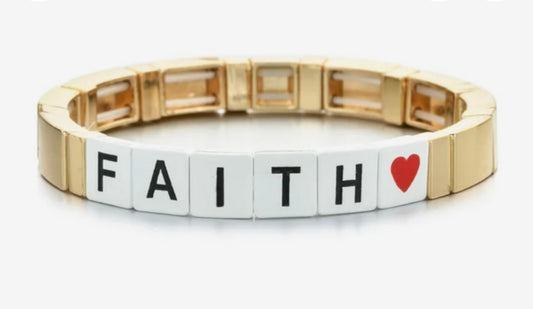 Brass Enamel Bracelets - FAITH