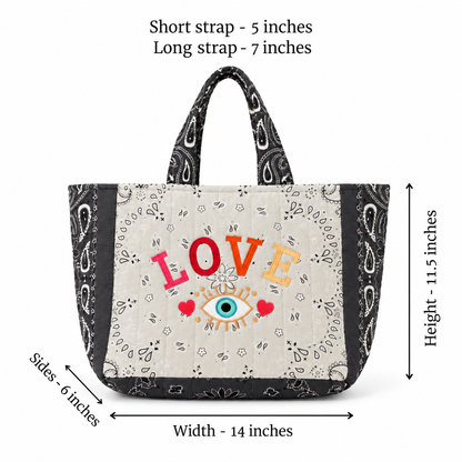 Grey Bandana Tote