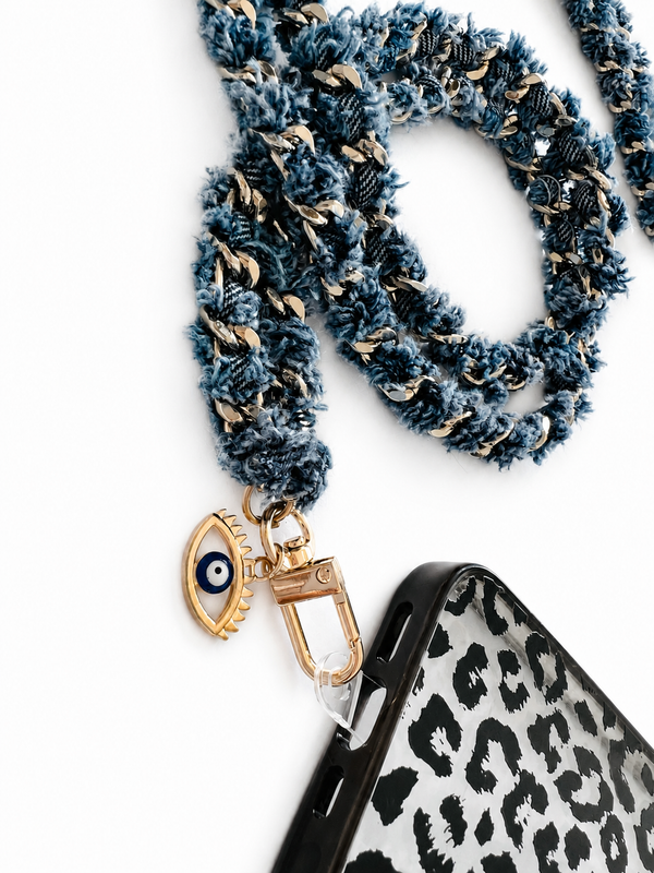 Dark Denim Lanyard