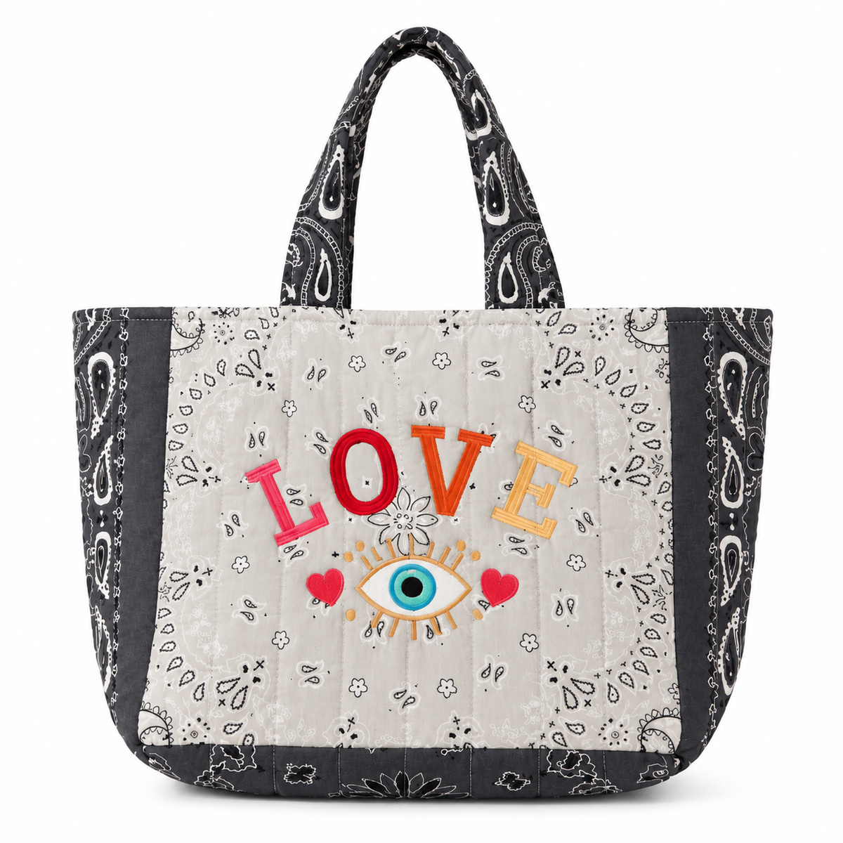 Grey Bandana Tote