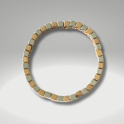 Brass Enamel Bracelets - Gold & Silver